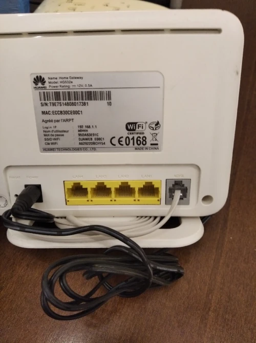 Vend modem ADSL djaweb + tplink