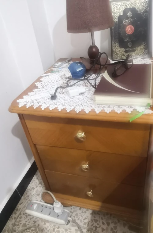 Chambre à coucher Cleopatra hêtre plaquée en acajou 2m60