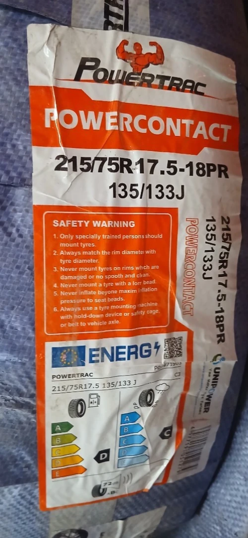 Pneu 215/75R17.5 powertrac