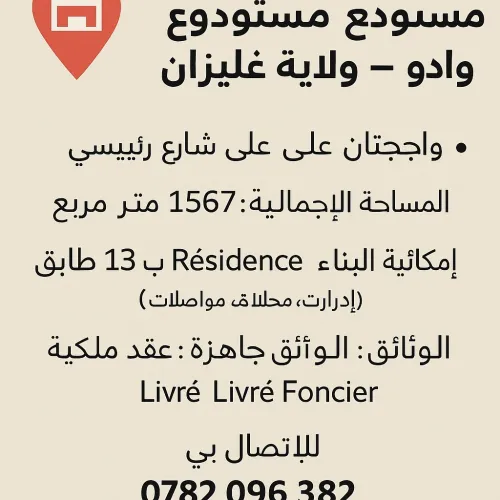 Vente Terrain Relizane Oued rhiou
