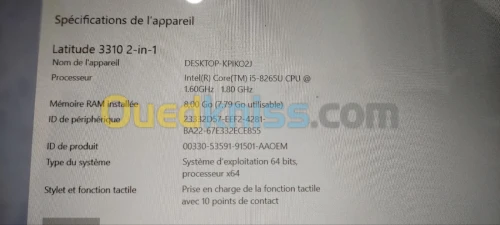 Dells latitude i5 3310 2en1