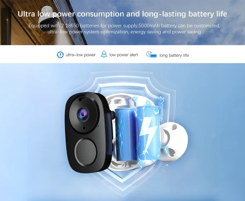 Caméra de surveillance extérieur 2k 3mp avec batterie sans fil 4G sans installation