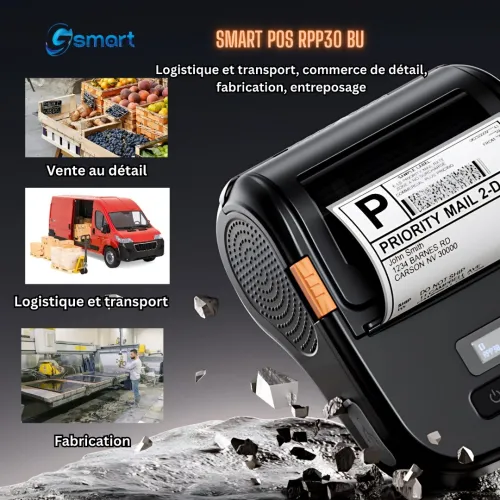 SMART POS RPP30 BU L IMPRESSION MOBILE NOUVELLE GÉNÉRATION