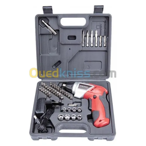 Tournevis Electrique 3.6V avec Embouts en valise WORCRAFT