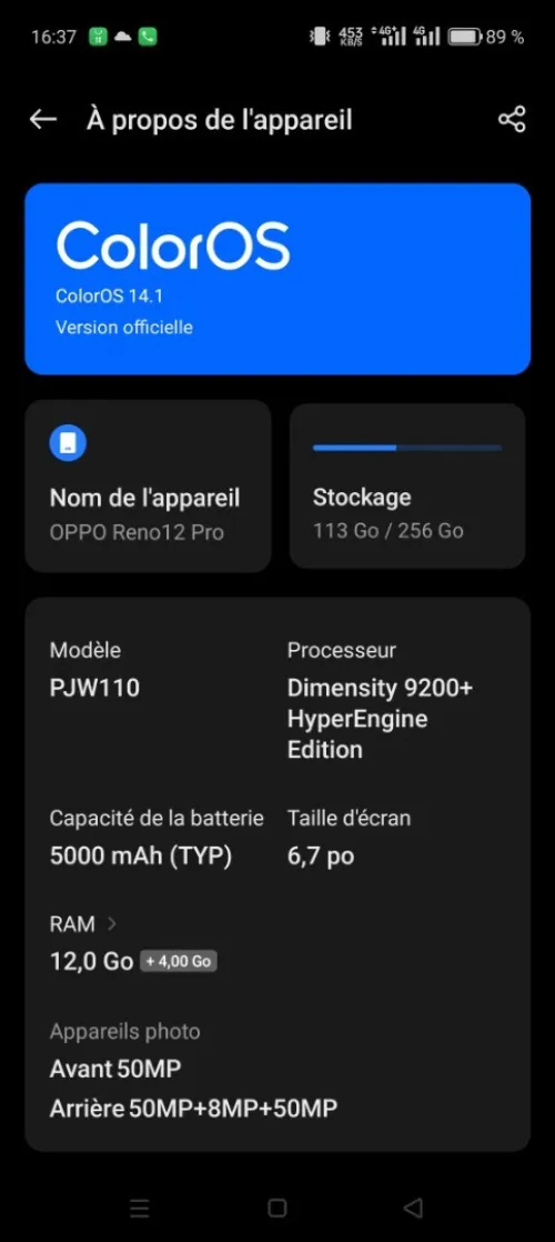 Oppo Reno 12 pro