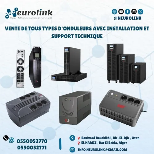 VENTE DE TOUS TYPES D'ONDULEURS AVEC INTALLATION ET SUPPORT TECHNIQUE