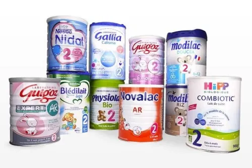 Tous les types de lait pour enfants