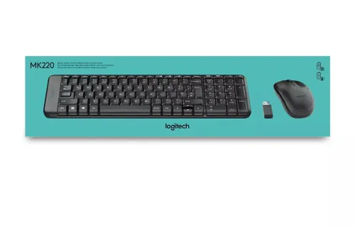 COMBO CLAVIER SOURIS LOGITECH MK220 SANS FIL