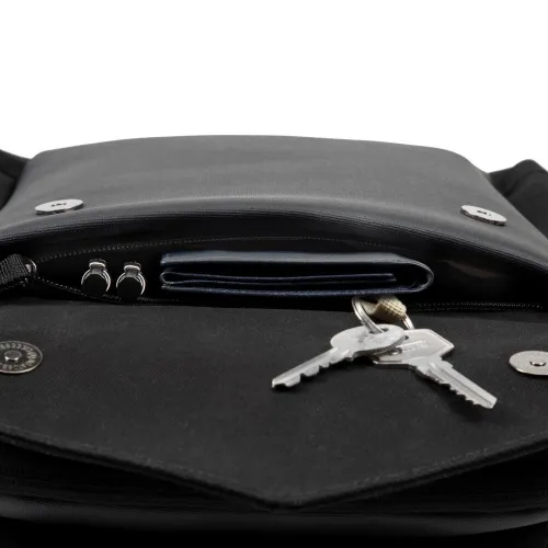 SAC A DOS RIVACASE 8524 BLACK CANVAS 14"
