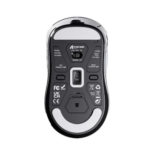 SOURIS ATTACK SHARK X3 WHITE WIRELESS