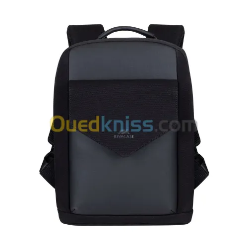 SAC A DOS RIVACASE 8521 BLACK CANVAS 13.3"