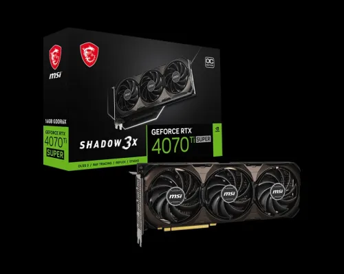 VGA MSI RTX 4070 TI SUPER SHADOW 3X 16 GB OC
