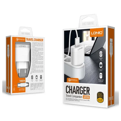 CHARGEUR SIYOTEAM LDINIO A303Q 18W PORT TYPE C SANS CABLE