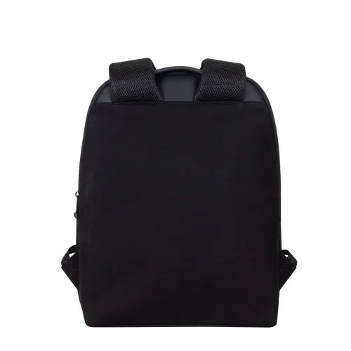 SAC A DOS RIVACASE 8524 BLACK CANVAS 14"