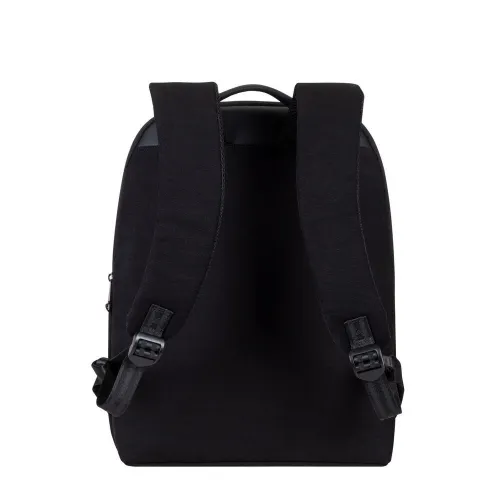 SAC A DOS RIVACASE 8524 BLACK CANVAS 14"