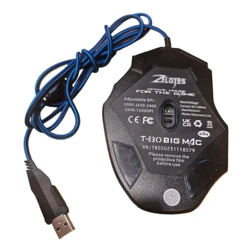SOURIS GAMING ZELOTES AVEC FIL T80
