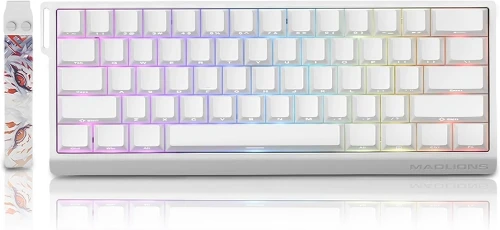 CLAVIER MADLIONS MAD 60 HE WHITE MAGNETIQUE SWITCH RGB