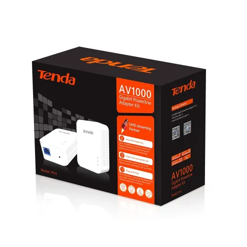 KIT CPL TENDA GIGABIT POWERLINE AV1000 PH3