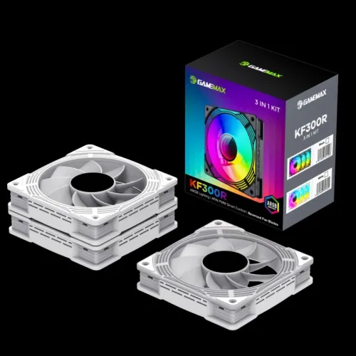 PACK FANS 3X GAMEMAX KF300R WHITE