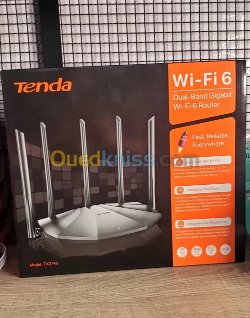 ROUTEUR TENDA TX2 PRO AX1500 DUAL BAND GIGABIT WIFI 6