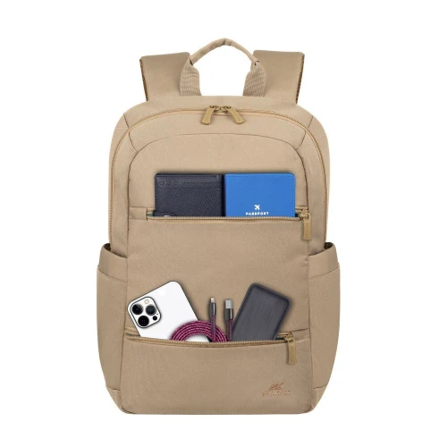 SAC A DOS RIVACASE 8264 BEIGE 14"