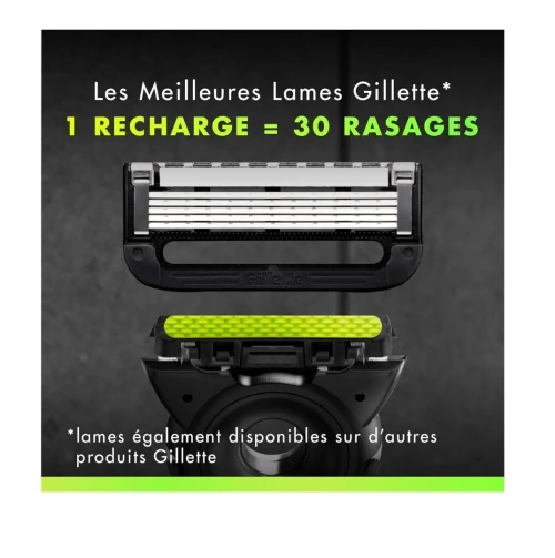 Gillette Labs Rasoir Pour Homme, 5 Lames,  Edition Neon Night - Avec Barre Exfoliante, Produit d'Origine