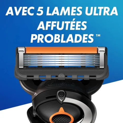 Gillette Rasoir Homme Proglide - 5 Lames, Lubrastrip Confort, produit d'Origine