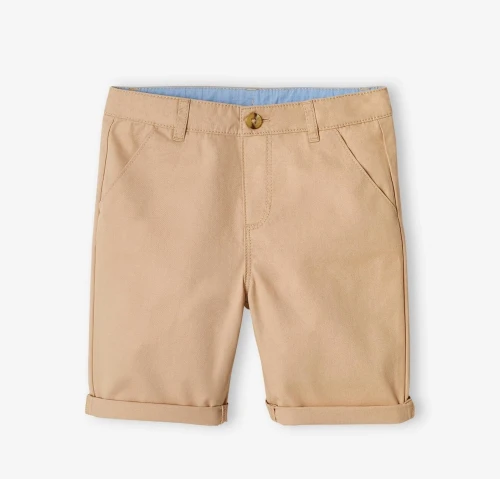 Vertbaudet Ensemble Garçon, Bermuda & Polo Maille Piquée,  Bleu et Marron, Produit Original