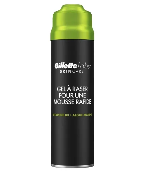 Gillette Labs Gel À Raser à Mousse Rapide, Skin Care, Produit Original, 198 ml