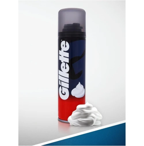 Gillette Mousse à Raser Homme XXL, Peaux Normales, Mousse Riche, Produit Original, 300 ml