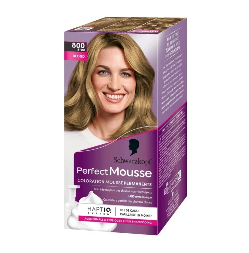 01 Coloration Cheveux Schwarzkopf Perfect Mousse Au Choix, Longue Durée -  Acajou 586 / Châtain Chocolat 465 / Châtain clair 600 / Noisette 668 / Blond 800, Produit d'Origine