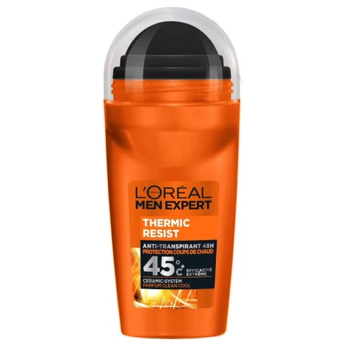 L'Oréal Men Déodorant Roll On, Men Expert Thermic Resist 48H, 50ml, Produit d' Origine