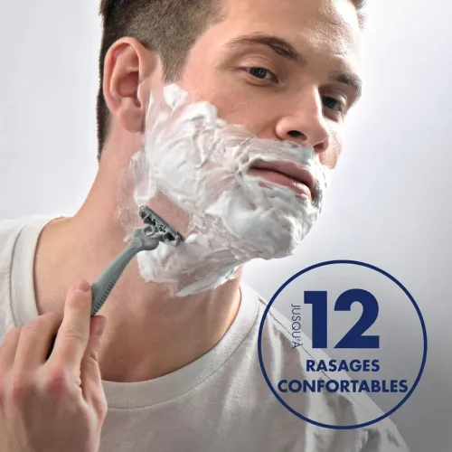 Pack de 06 Rasoirs Gillette Jetables Homme, Sensor 3 Recycled, Produit d'Origine