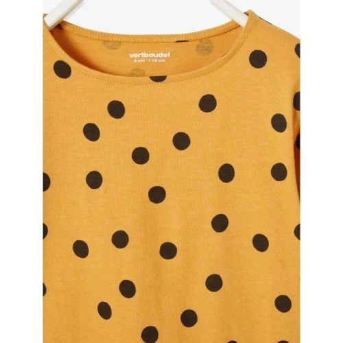 Verbaudet Robe Fille Manches Longues – Moutarde