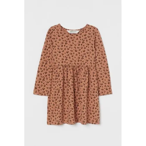 H&M Robe Fille À Manches Longues – Marron