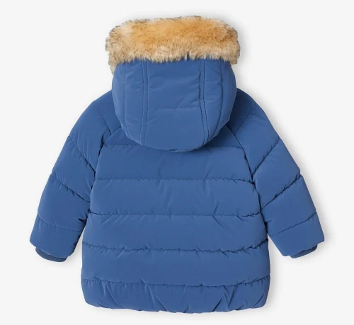 Vertbaudet Doudoune Bébé doublée, Avec Capuche, Indigo, Produit Original
