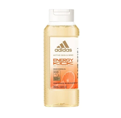 01Gel Douche Adidas Au Choix 3 en 1 ,Corps, Cheveux & Visage, After Sport / Active Start / Power Booster / Cool Down / Champions League /   Energy kick /Energy Kick Citron, 250 ml,  Produit d'Origine