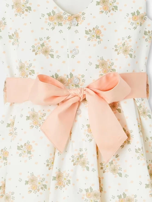 Vertbaudet, Robe de Cérémonie Fille, Motifs Fleurs, Rose Imprimé, Produit Original