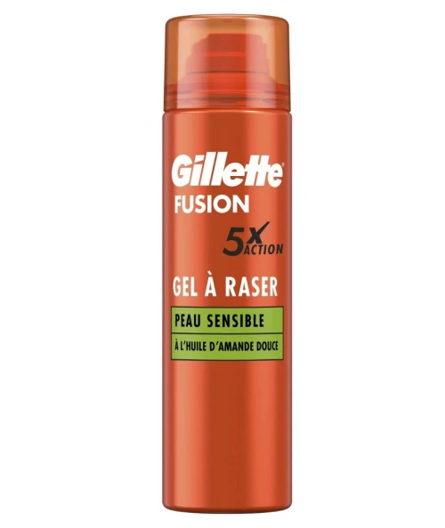 Gel à Raser Homme, Gillette Fusion 5, Produit Original, 200 ml