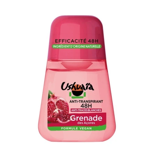 01 Déodorant A Bille Ushuaïa au Choix, Efficacité 48H,  Grenade des Açores / Polynésie Monoï & Tiaré / Vanille de Polynésie, 50 ml, Produit d'Origine