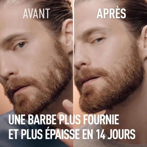 Sérum Épaississant Barbe King . C . Gillette, Avec Complexe De Vitamine B et Caféine- Produit Original, 50 ml