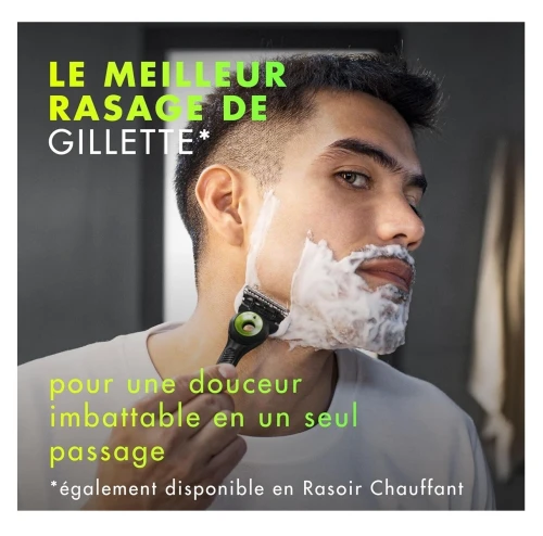 Gillette Labs Rasoir Pour Homme, 5 Lames, New Technologie Edition - Avec Barre Exfoliante & Support Mural Magnétique, Produit d'Origine