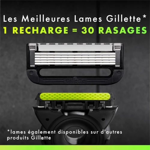 Gillette Labs Rasoir Pour Homme, 5 Lames, UEFA Champions League Spécial  , Avec Barre Exfoliante & Support Mural Magnétique, Produit d'Origine