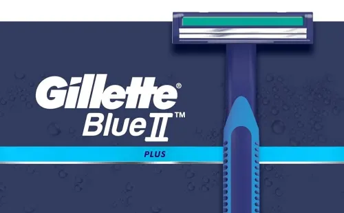 Pack de 20 Rasoirs Gillette Blue II Plus Jetables Homme, Produit d'Origine