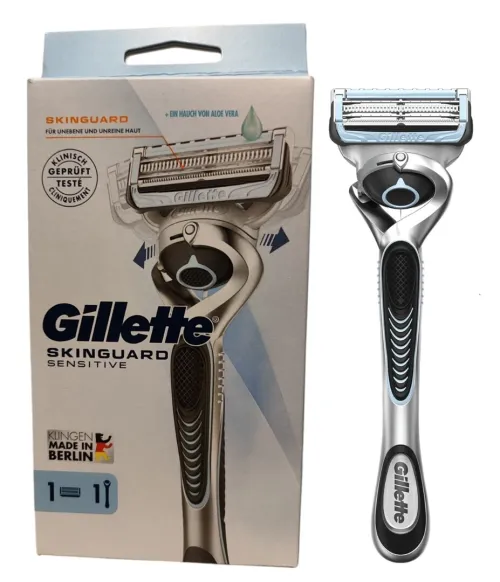 Gillette Rasoir Homme SkinGuard Sensitive, Flexball, Pour Peau Sensible, Produit d'Origine
