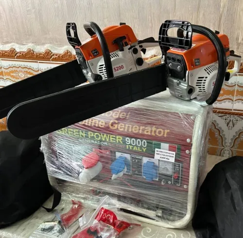 Pack complet GREEN POWER 9KVA +2 tronçonneuse thermique STHIL 5200