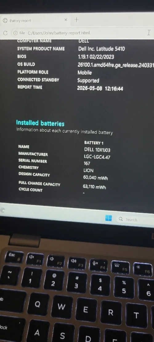 Dell Latitude 5410  i5  ssd  10 Generation + puce  (sim)