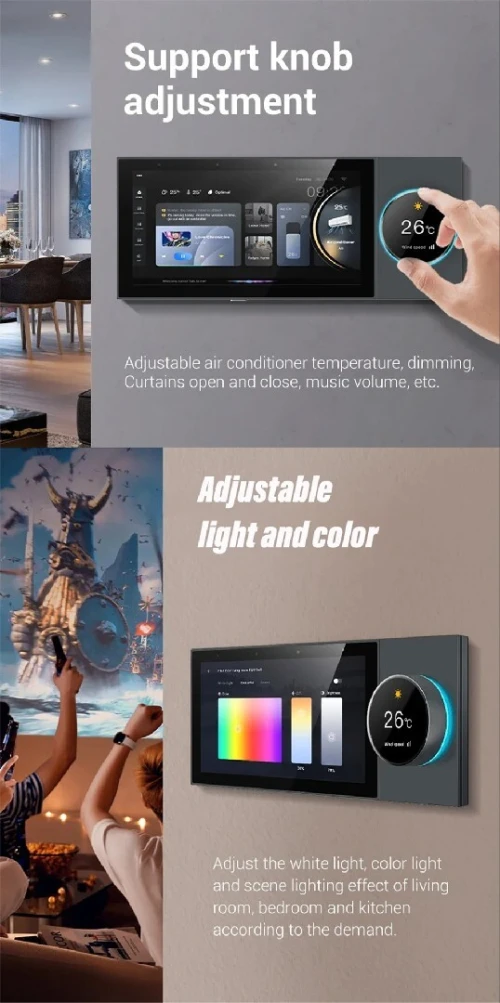 Panel de commande tuya wifi/zigbee 6"