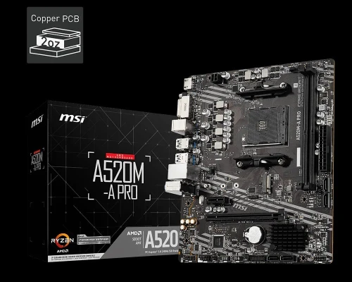 CARTE MERE MSI A520M-A PRO