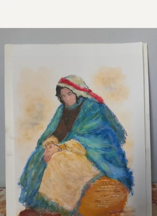 Élégance Algérienne en Aquarelle